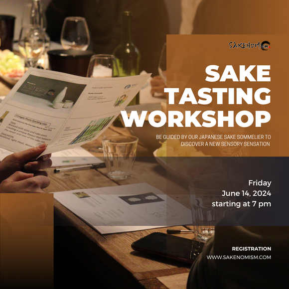 【Sake Tasting Workshop on 14 Jun 19.00-21.00】